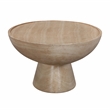 TOV Furniture Indoor / Outdoor Eclipse Stone Coffee Table in Beige