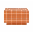Mixie Brick Orange Tile Indoor / Outdoor Coffee Table