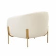 Kandra Cream Velvet Accent Chair
