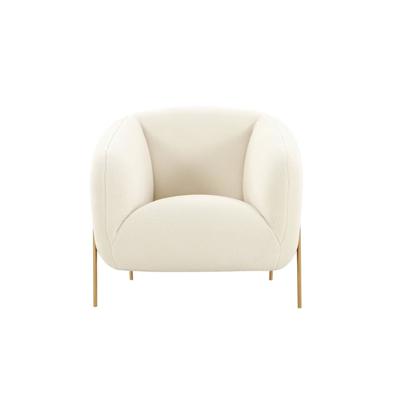 Kandra Cream Shearling Accent Chair