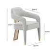 Corralis Speckled Grey Boucle Dining Chair