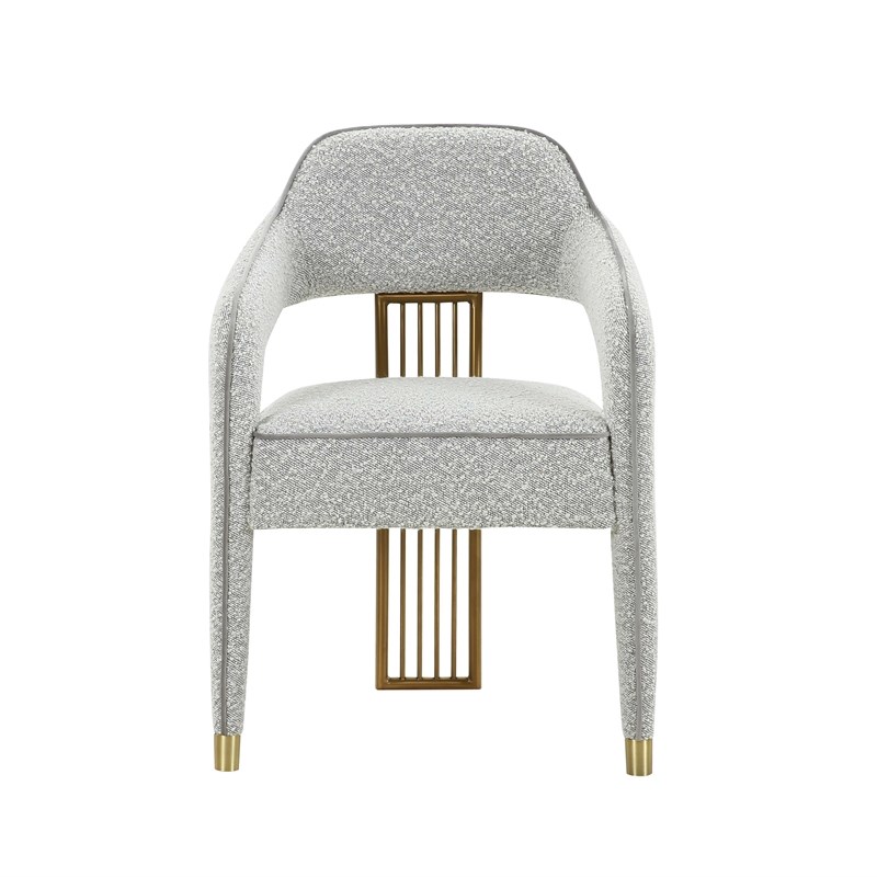 Corralis Speckled Grey Boucle Dining Chair