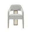Corralis Speckled Grey Boucle Dining Chair