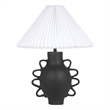 Hazza Black Pleated Table Lamp