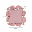 Stone Washed Blush Pink Cotton Tasseled Pillow