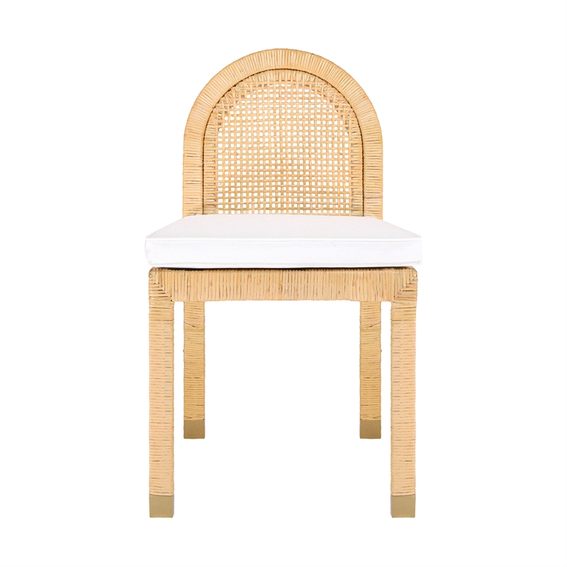 Amara Natural Rattan Arched Back Dining Chair