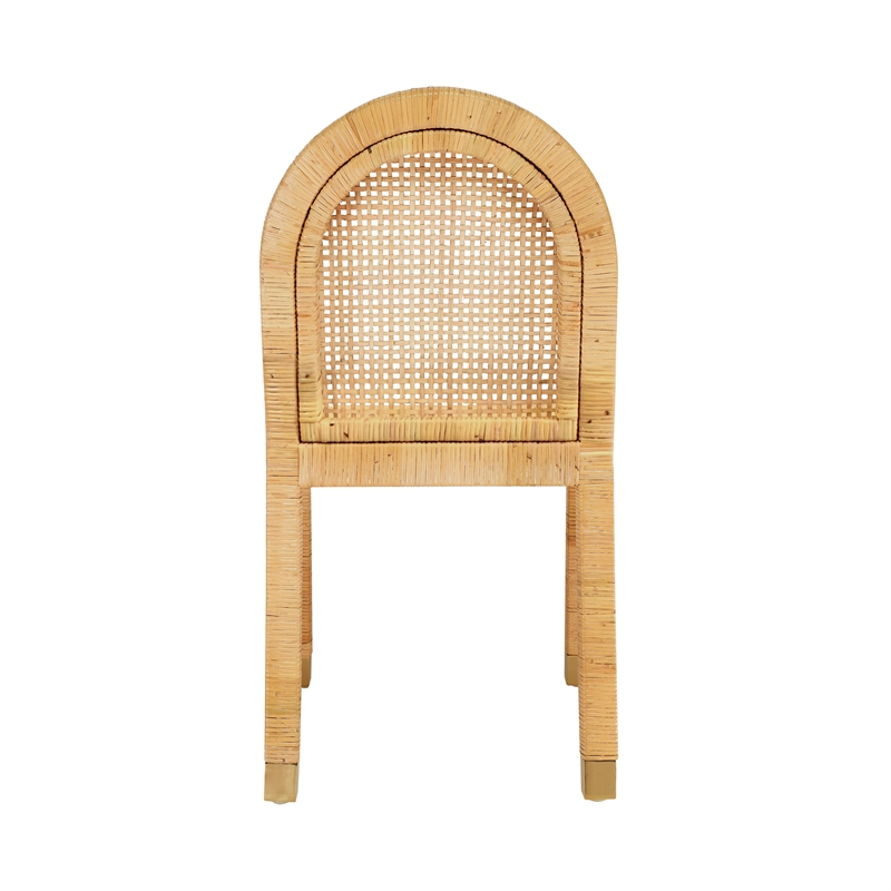 Amara Natural Rattan Arched Back Dining Chair