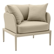 Kapri Taupe Outdoor Armchair
