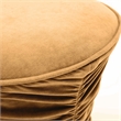 Bounce Dark Terracotta Ruched Velvet Adjustable Ottoman