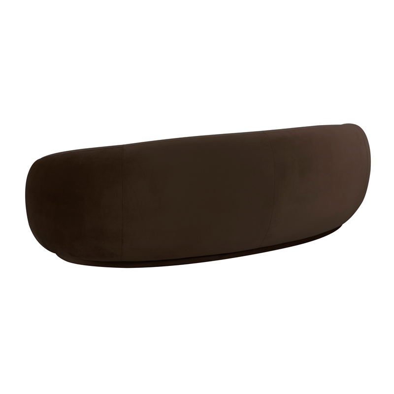 Kendall Chocolate Brown Velvet Sofa