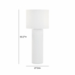 Cleopatra Cream Linen Floor Lamp