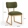 Bobbie Green Recycled Fabric Dining Chair