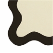 TOV Cream & Black Wavy Fabric Challah Cover