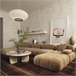 Calliope Cafe Au Lait Performance Velvet 6-piece Modular U-Sectional