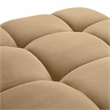 Calliope Cafe Au Lait Performance Velvet Modular Ottoman