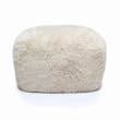 Britt Natural Vegan Shearling Ottoman