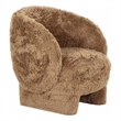 Kiki Dark Taupe Vegan Shearling Accent Chair