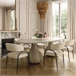 Tatum Cream Vegan Leather Dining Chair