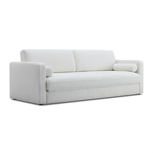 TOV Furniture Ryan Boucle Fabric Upholstered Sofa Bed in Cream