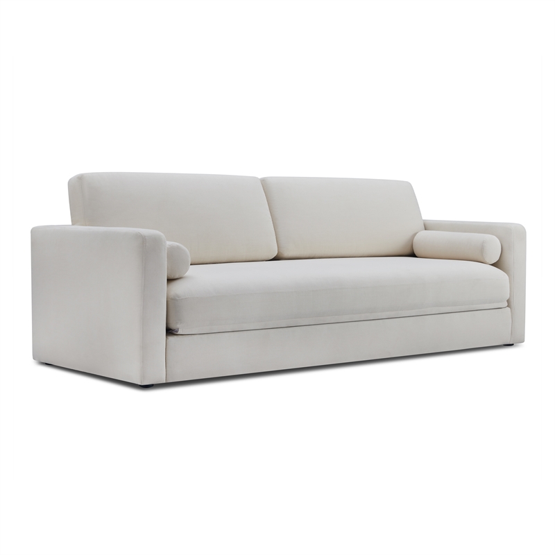 TOV Furniture Ryan Upcycled Linen Upholstered Sofa Bed in Cream