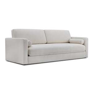 TOV Furniture Ryan Upcycled Linen Upholstered Sofa Bed in Cream