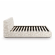 TOV Furniture Isla Cream Jacquard Pattern King Bed