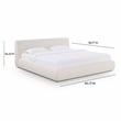 TOV Furniture Isla Cream Upcycled Linen King Bed