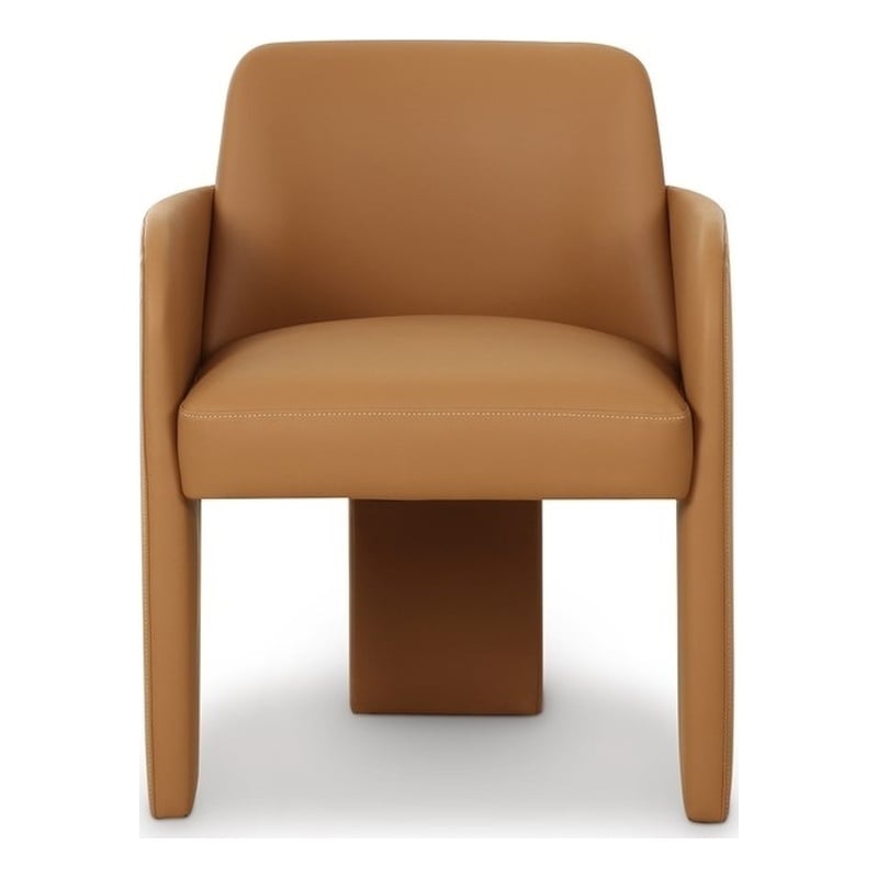 Leo Tan Performance Vegan Leather Dining Chair