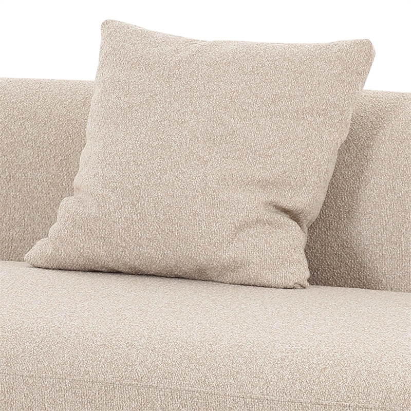 Sylvie Cream Boucle Armless 2-seater