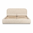 Murielle Cream Heavy Knubby Boucle King Bed