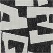 Lena Black and White Jacquard Bench