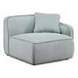 Travie Seafoam Performance Corduroy Velvet RAF Corner Chair