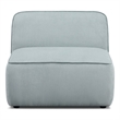 Travie Seafoam Performance Corduroy Velvet Armless Chair