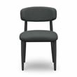 Annika Black Textured Outdoor Dining Side Chair