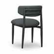 Annika Black Textured Outdoor Dining Side Chair