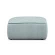 Travie Light Green Performance Corduroy Velvet Ottoman