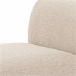 Sylvie Cream Boucle Armless 1-Seater