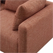 Hangover Sedona Red Textured Fabric Loveseat