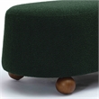 Jaine Forest Green Boucle Large Ottoman