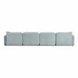 Travie Seafoam Performance Corduroy Velvet 6-Piece Modular U-Sectional