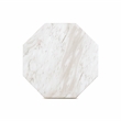 Esme White Faux Marble Round Side Table