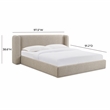 Babette Tan Boucle King Bed