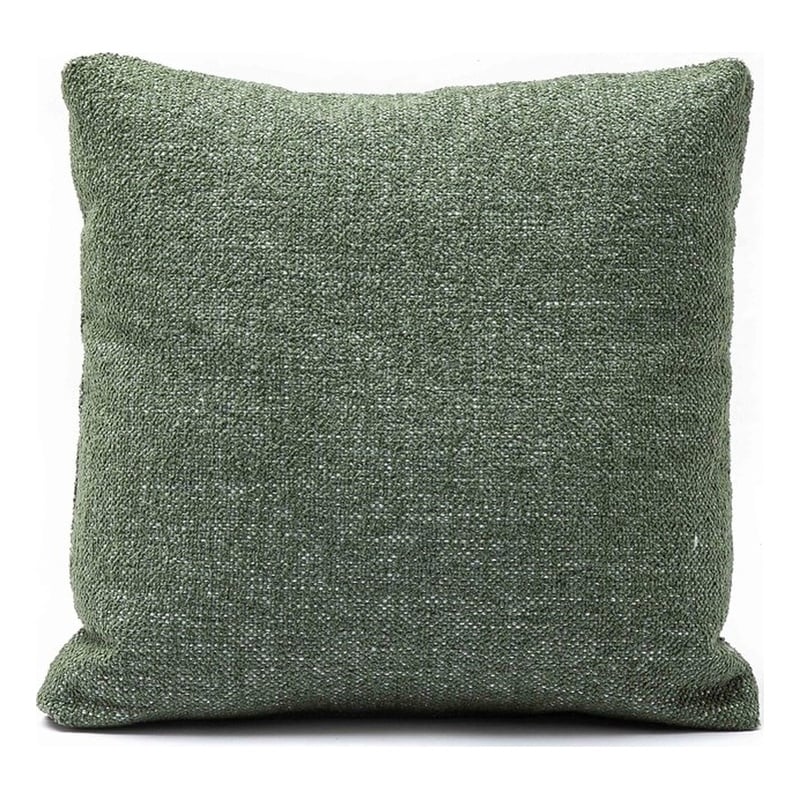 Malolo Green Basketweave 20 inch Square Vegan-Down Pillow