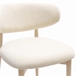 Zinea Cream Performance Textured Velvet Counter Stool