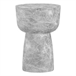 Charra Grey Faux Marble Indoor/Outdoor Side Table