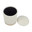 Ziva Black Velvet Storage Bench