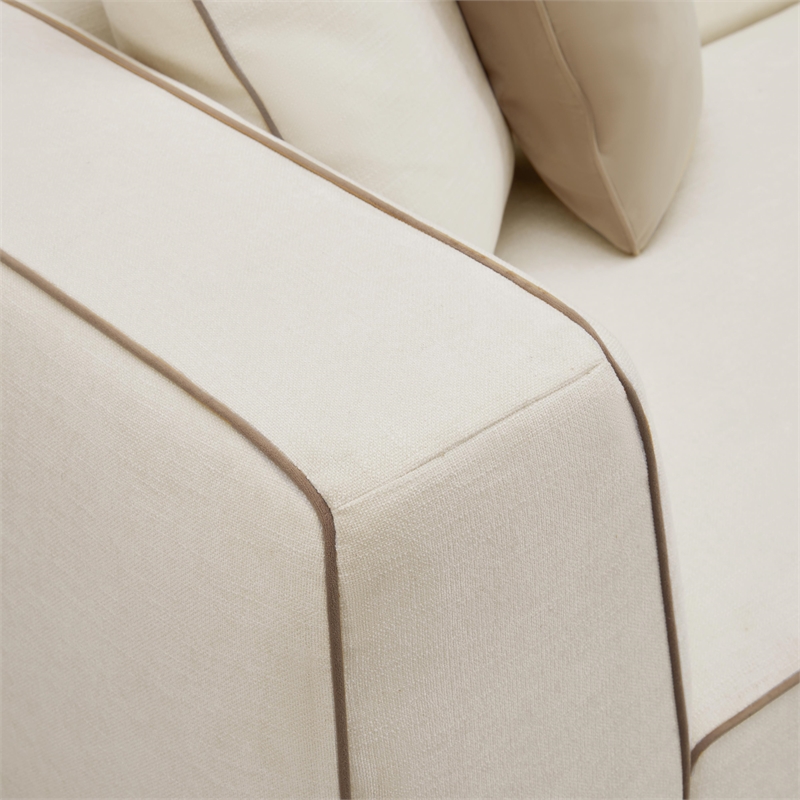 Tristine Cream Linen LAF Sectional