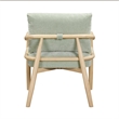 Dixie Mint Green Chenille Velvet Accent Chair
