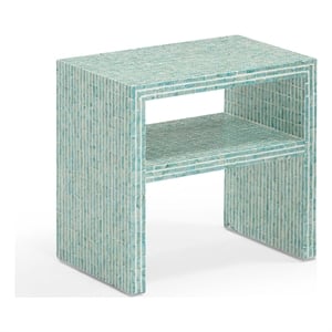 Derry Blue Capiz Shell Nightstand