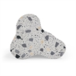 Slab Black & White Riverbed Terrazzo Side Table